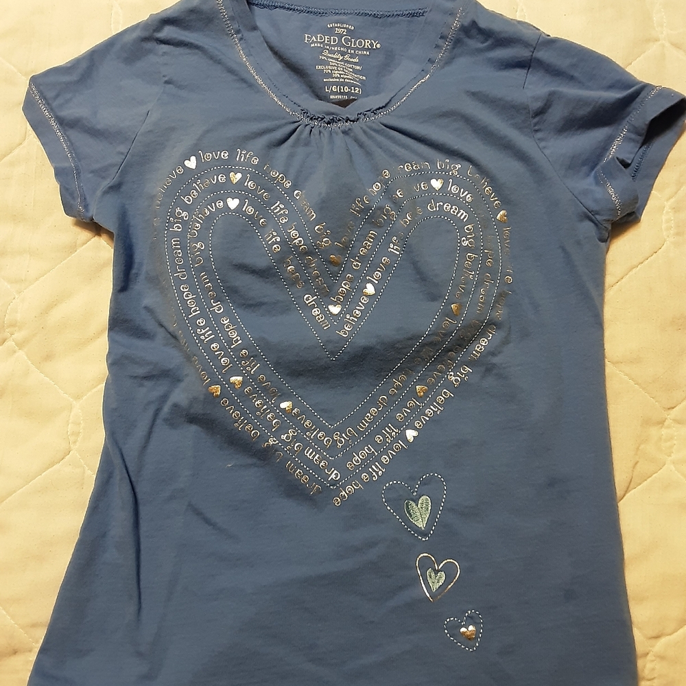 Faded Glory Girl's "Dream Big" Tshirt (10-12)
